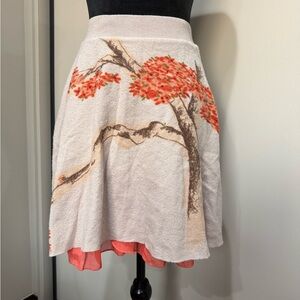 Anthropologie Cozy Sleeping on Snow Sakura Sweater Skirt